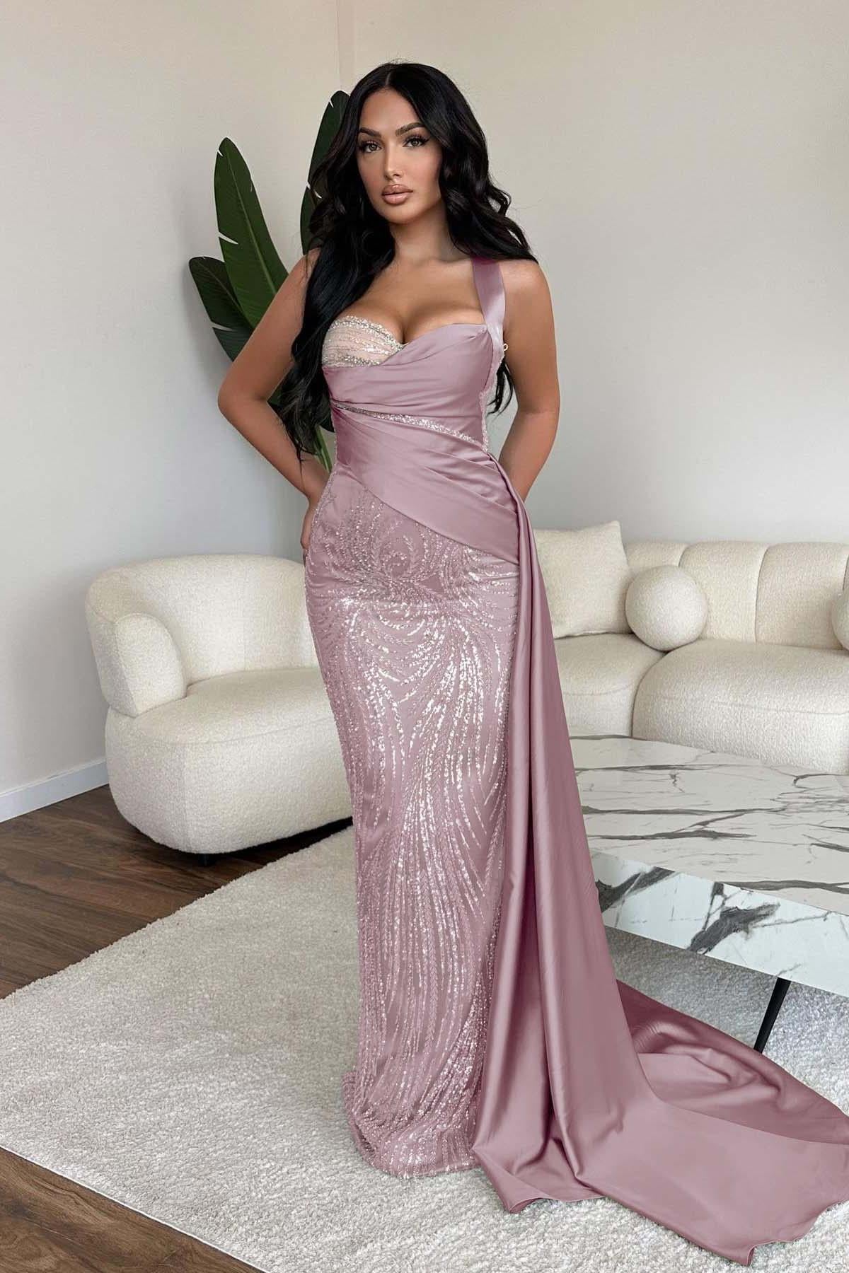 Green Mermaid Prom Dress Sweetheart Sequined Formal Dress