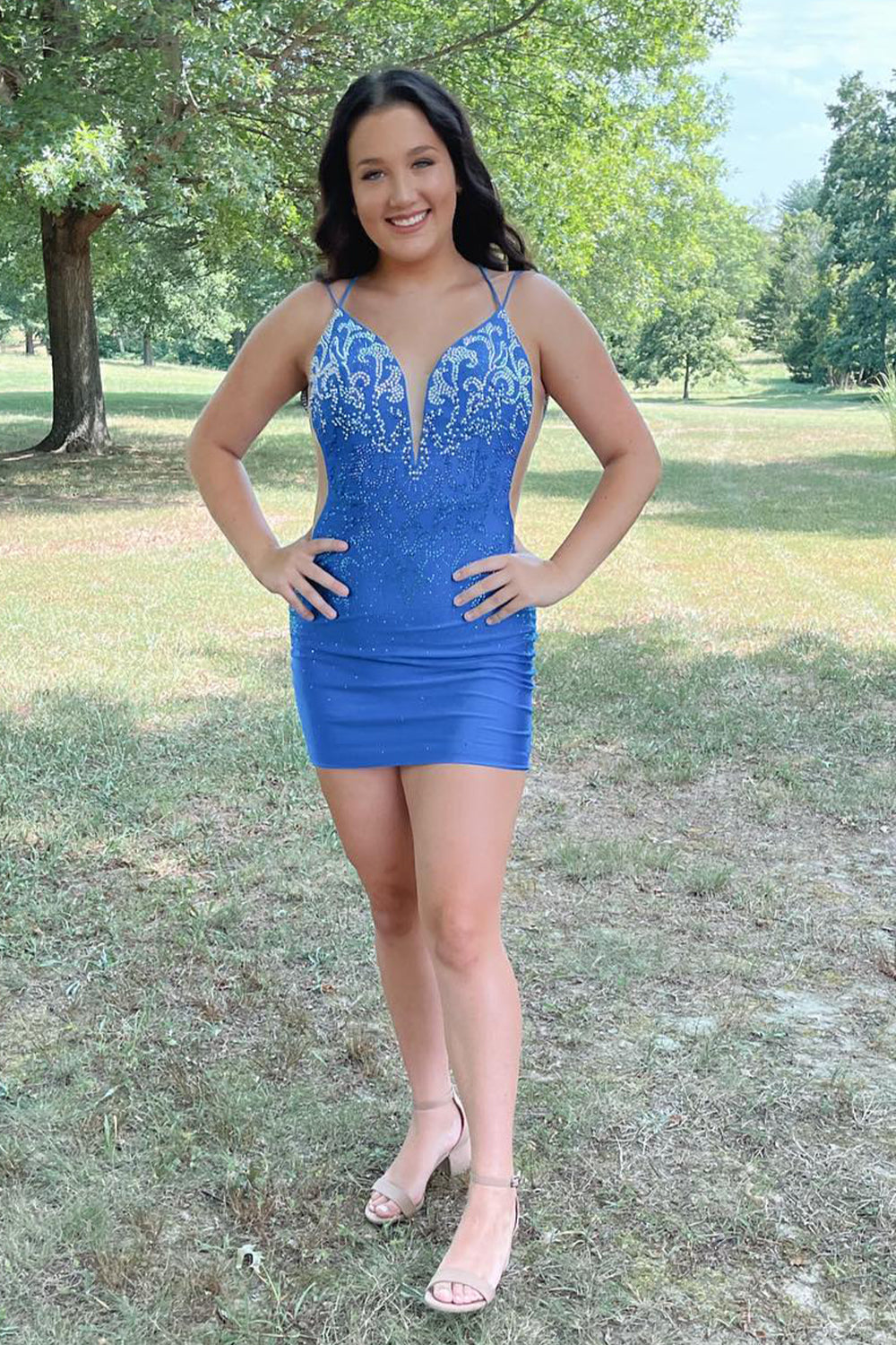Grey Homecoming Dress Sequined Satin Tight Short Cocktail Dresses