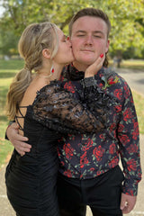 Homecoming Dress Long Sleeves Short Prom Dress