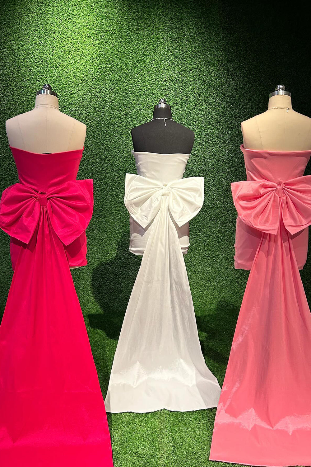 Homecoming Dress Strapless Tight Short Cocktail Dresses with Bowknot