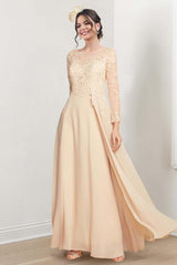 Jewel Neck Mother of the Bride A Line Dresses