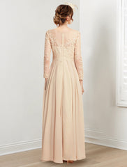 Jewel Neck Mother of the Bride A Line Dresses