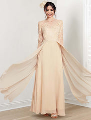 Jewel Neck Mother of the Bride A Line Dresses