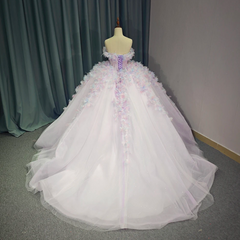 Lace Quinceanera Ball Gown Strapless Dress Sweet 16 Dress