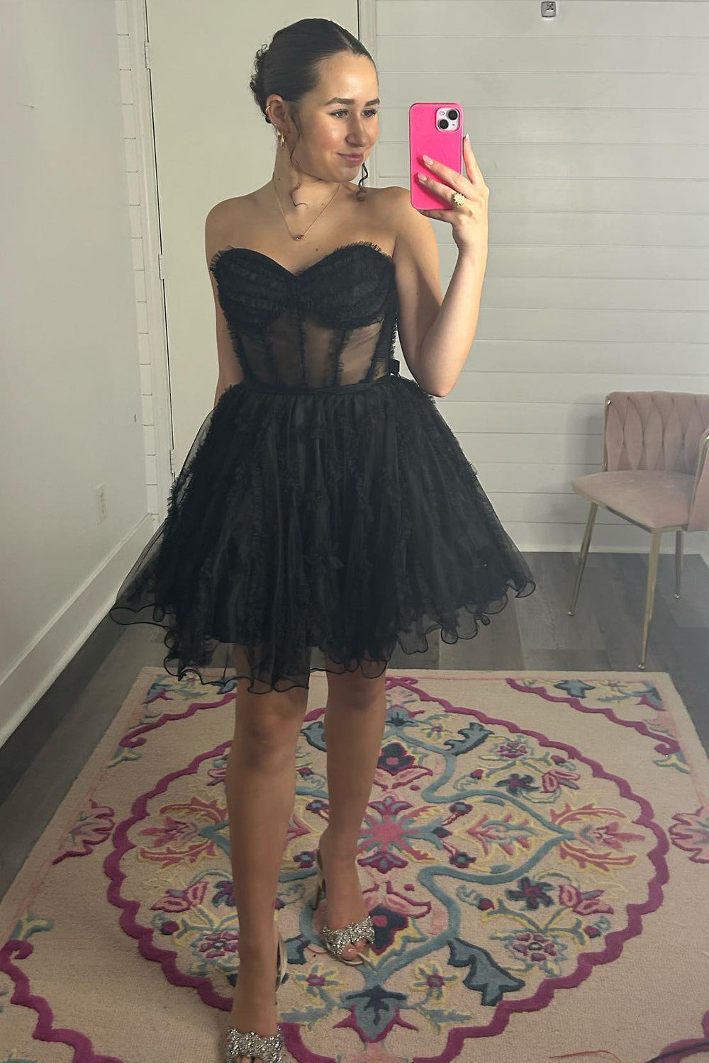 Lavender Homecoming Dress Corset Sweetheart A-Line Short Tulle Cocktail Party Dresses