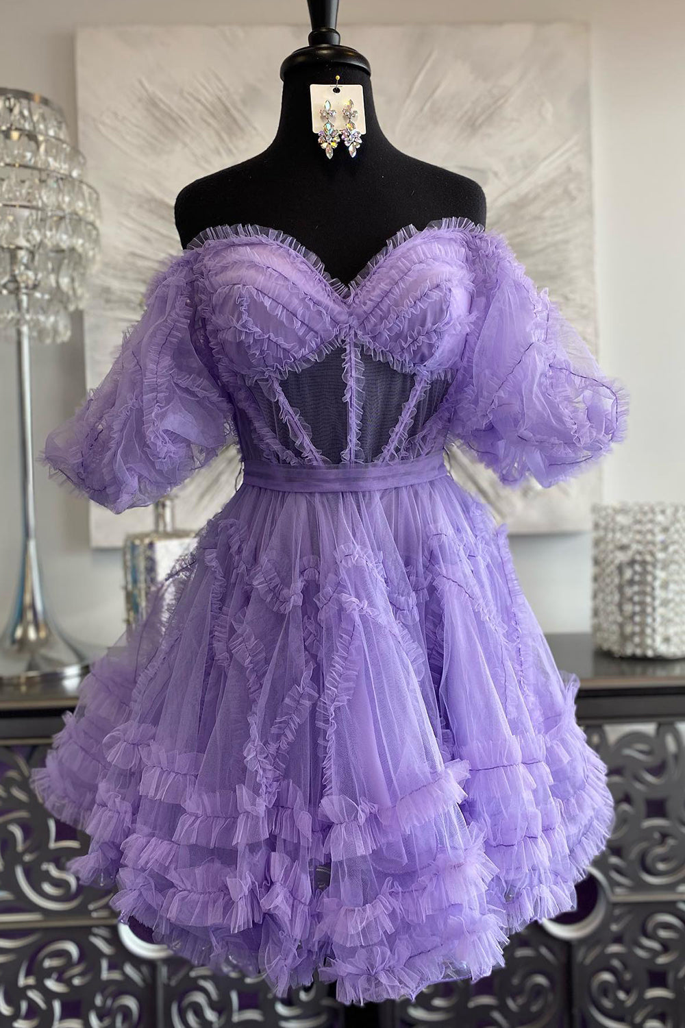 Light Pink Homecoming Dress Corset A-Line Short Cocktail Dresses