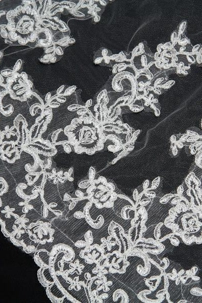 Long Lace Wedding Veil