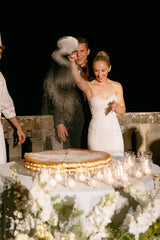 Long Sleeve Wedding Dress Ivory High Neck Lace Mermaid Bridal Gown