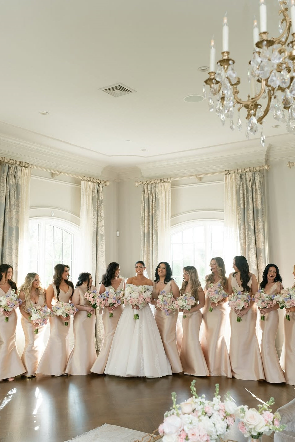 Long Sleeve Wedding Dress Off the Shoulder Beaded Lace Appliques Bridal Gown