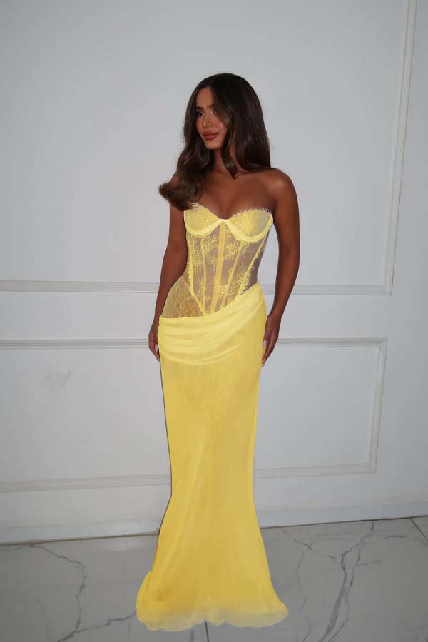 Mermaid Prom Dress Sleeveless Sweetheart Formal Dress With Lace Appliques