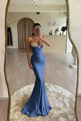 Mermaid Prom Dress Sweetheart Beaded Formal Dress