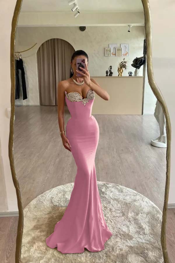 Mermaid Prom Dress Sweetheart Beaded Formal Dress