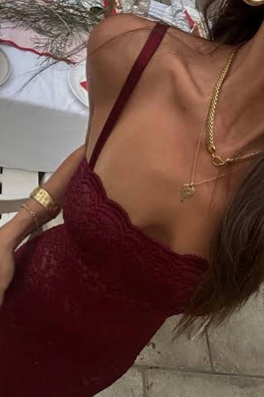 Mermaid Spaghetti Straps Black Lace Long Party Dress Formal Evening Gown