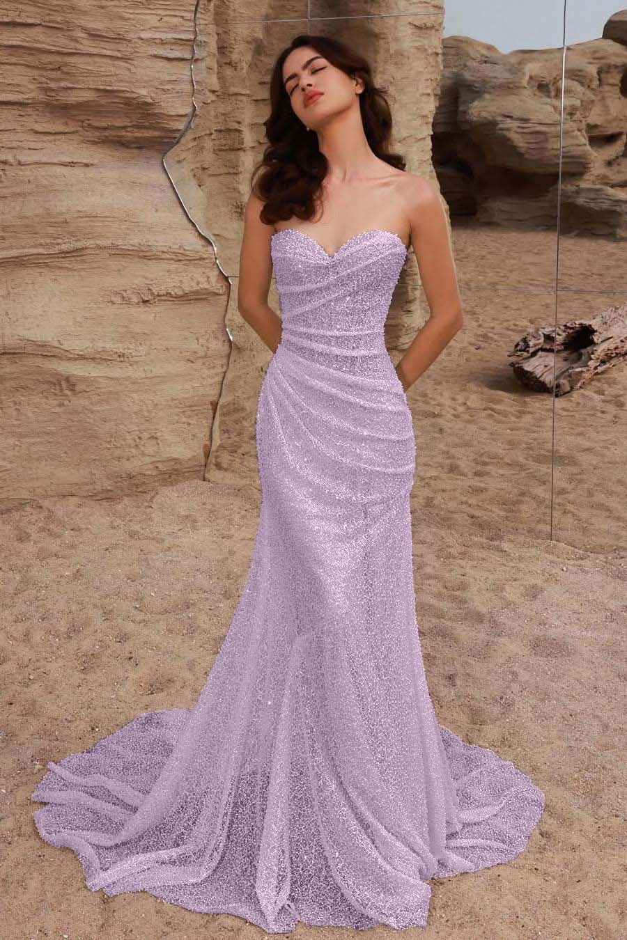Mermaid Wedding Dress Sleeveless Sweetheart Beaded Formal Dress