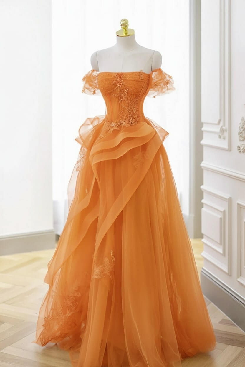 Mint Green Prom Dress Tulle Lace Long Elegant Corset Formal Party Evening Dress