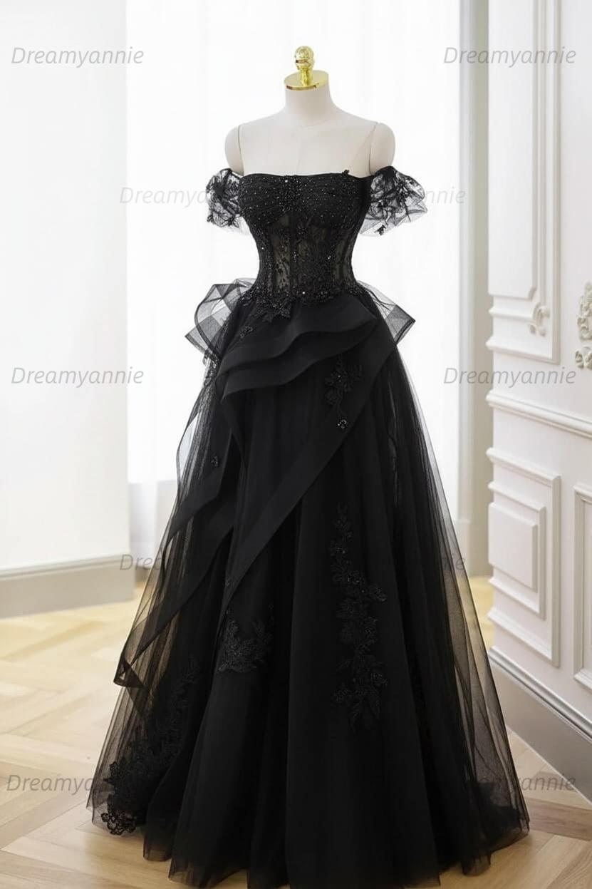 Mint Green Prom Dress Tulle Lace Long Elegant Corset Formal Party Evening Dress
