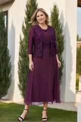 Mother of the Bride A Line Dresses Featuring Applique and Jacket