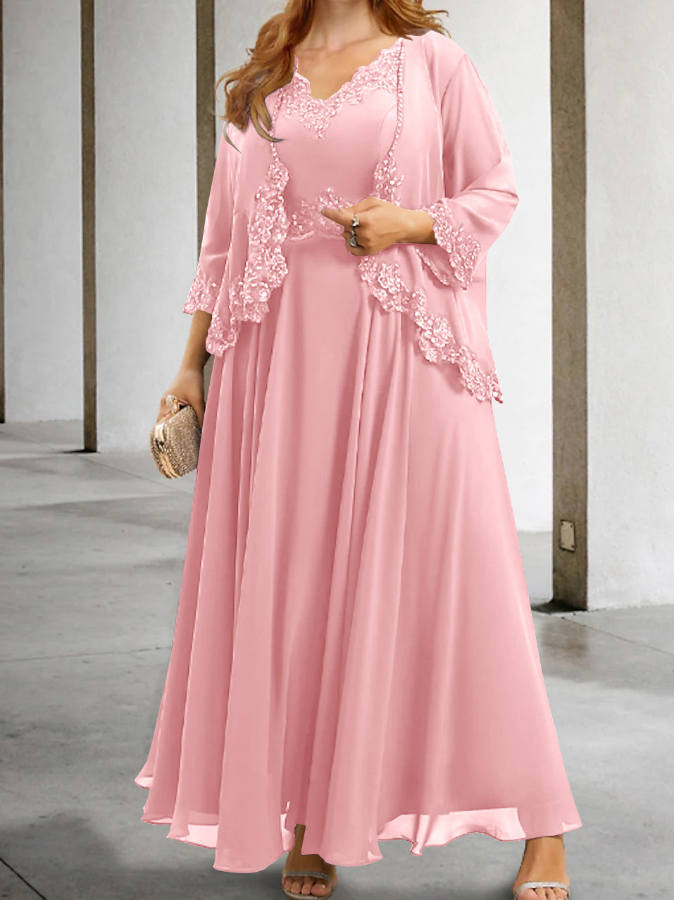 Mother of the Bride A Line Dresses Featuring Applique & Sequins