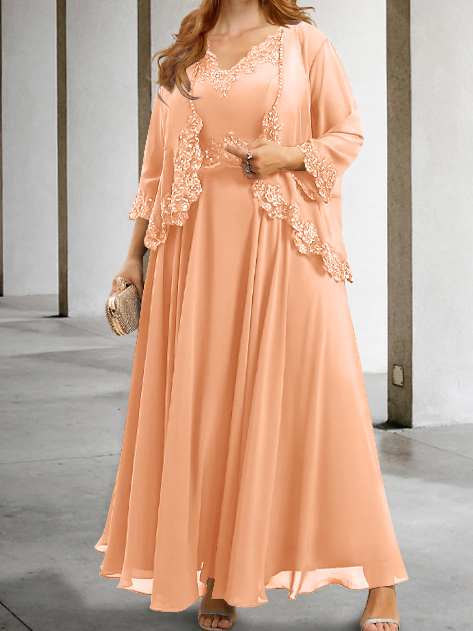 Mother of the Bride A Line Dresses Featuring Applique & Sequins