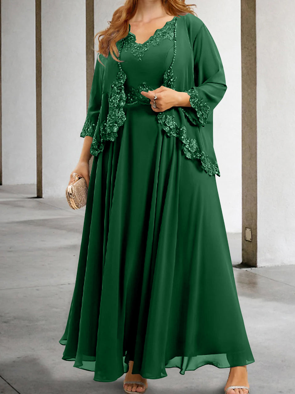 Mother of the Bride A Line Dresses Featuring Applique & Sequins