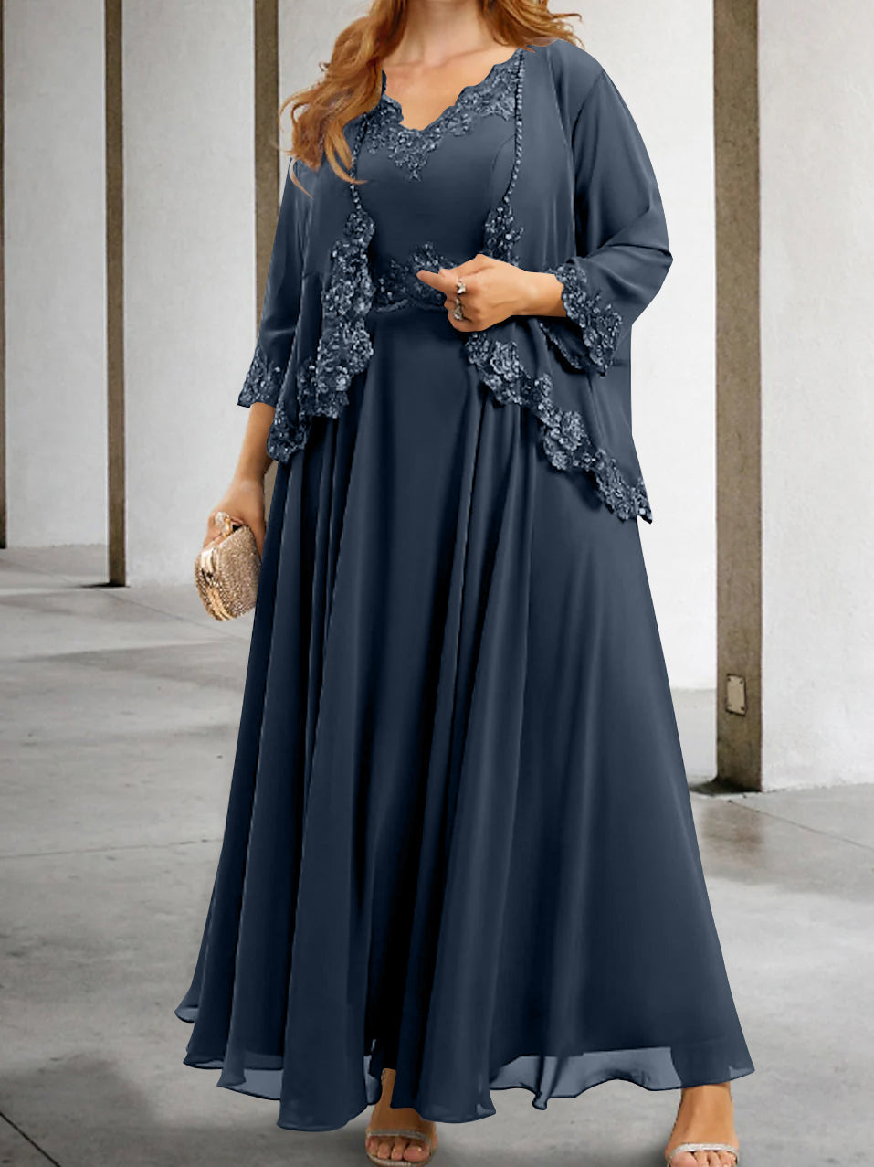 Mother of the Bride A Line Dresses Featuring Applique & Sequins
