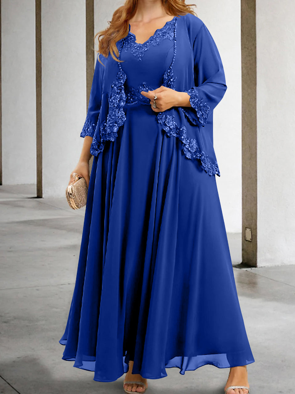 Mother of the Bride A Line Dresses Featuring Applique & Sequins