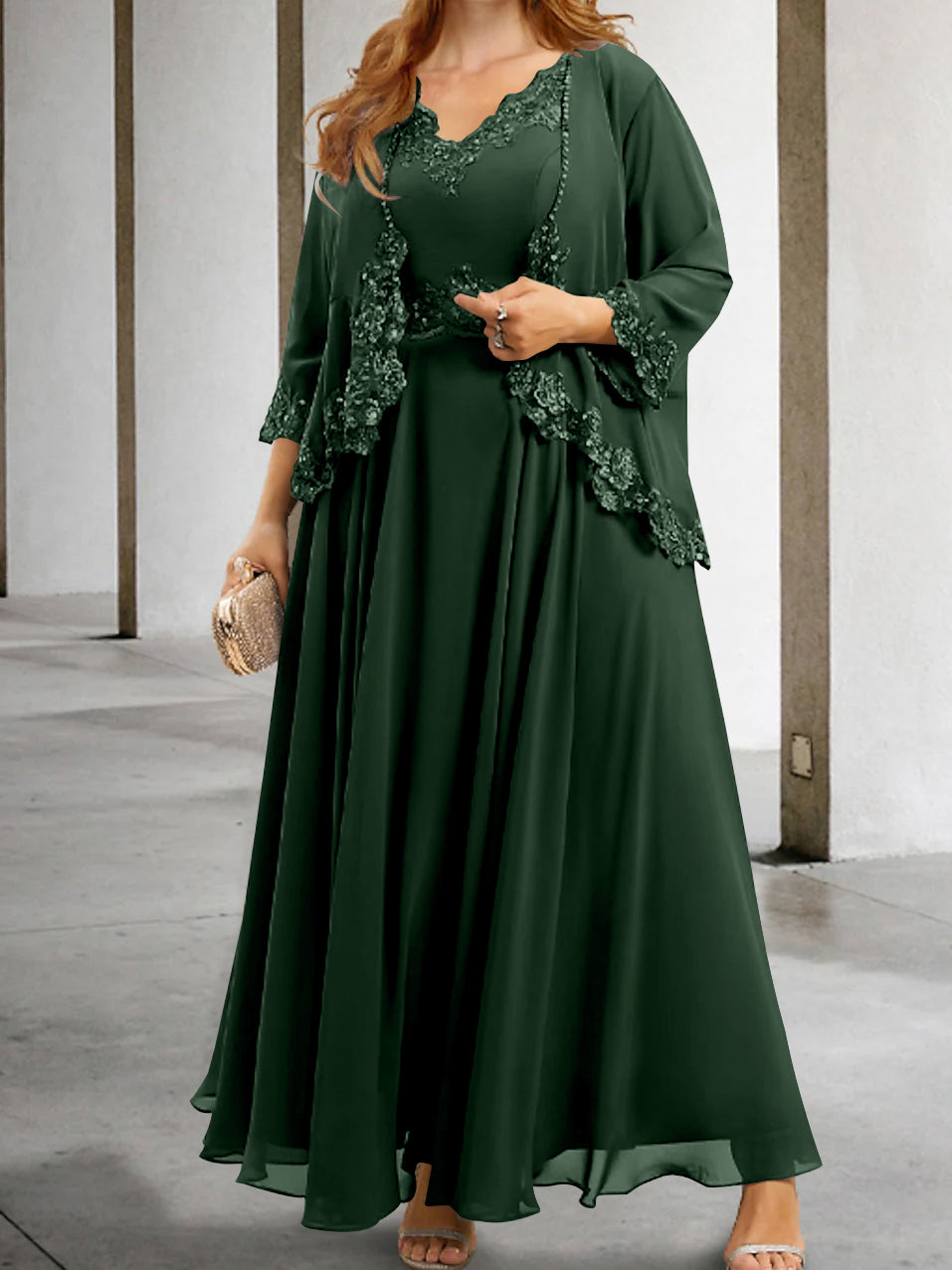 Mother of the Bride A Line Dresses Featuring Applique & Sequins