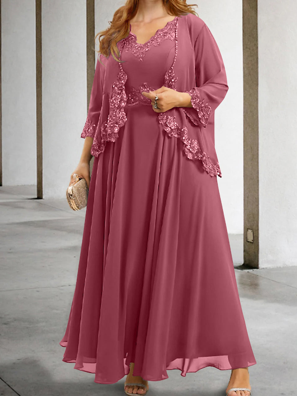 Mother of the Bride A Line Dresses Featuring Applique & Sequins