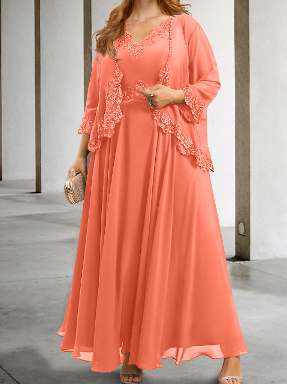 Mother of the Bride A Line Dresses Featuring Applique & Sequins