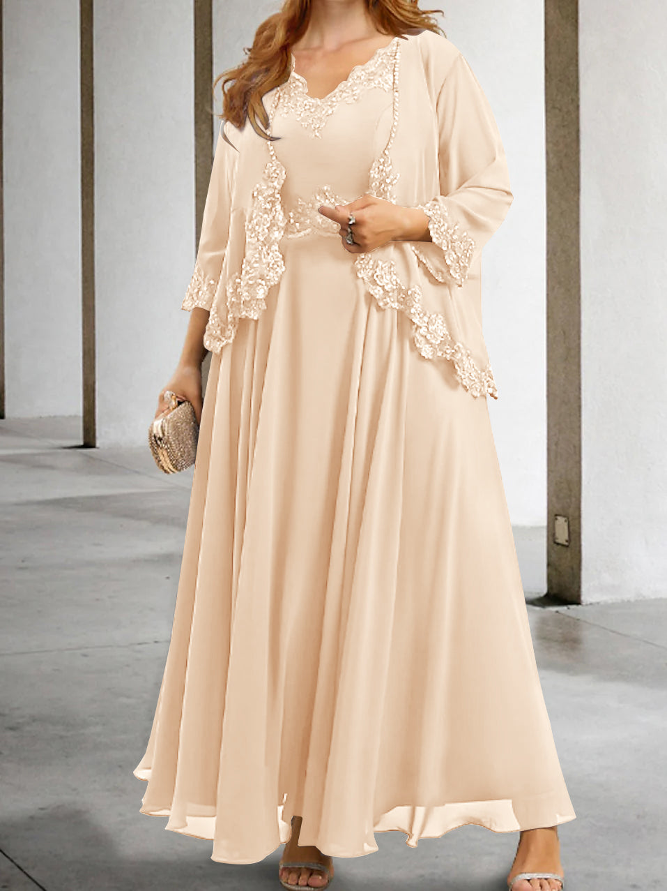 Mother of the Bride A Line Dresses Featuring Applique & Sequins