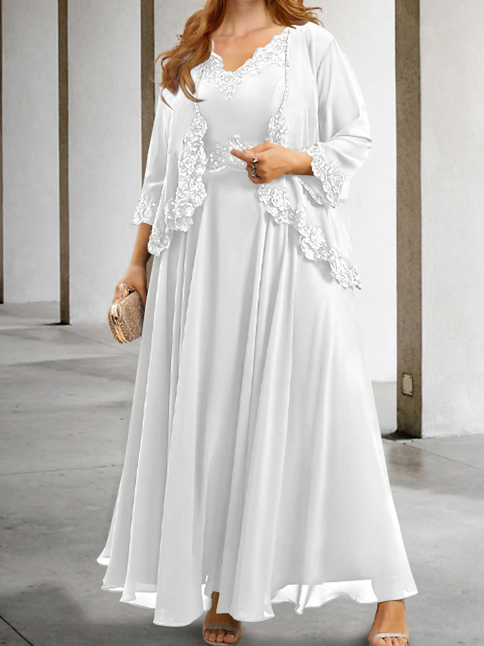 Mother of the Bride A Line Dresses Featuring Applique & Sequins
