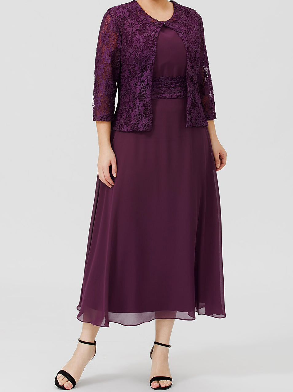 Mother of the Bride A Line Dresses Featuring Applique and Jacket