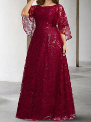 Mother of the Bride A Line Dresses Featuring Applique and Sequins