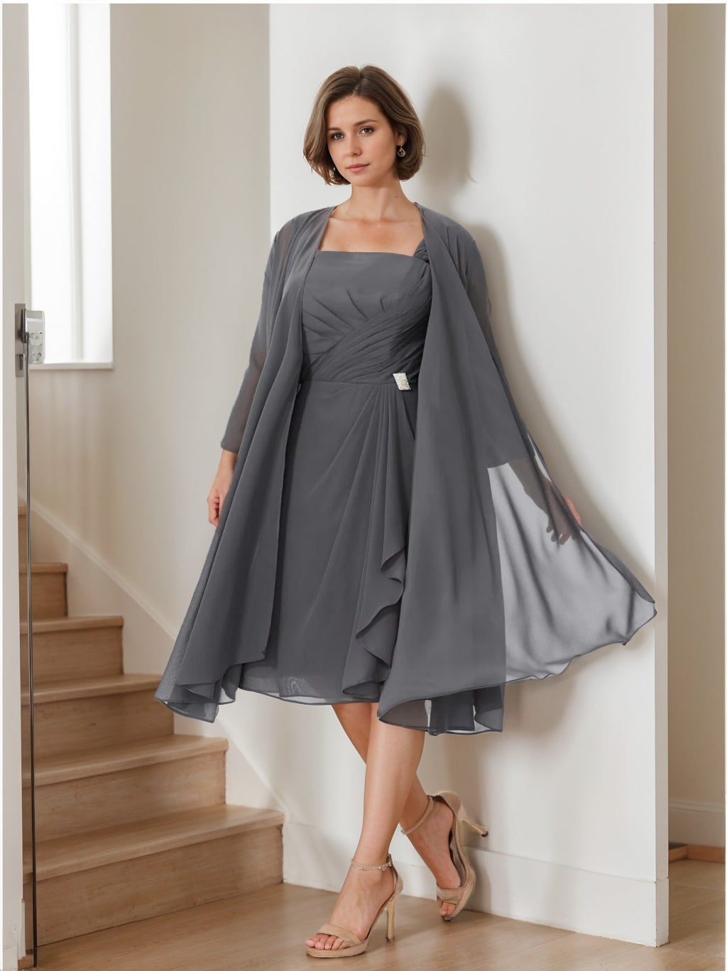 Mother of the Bride A Line Dresses with Jacket – Dreamyannie