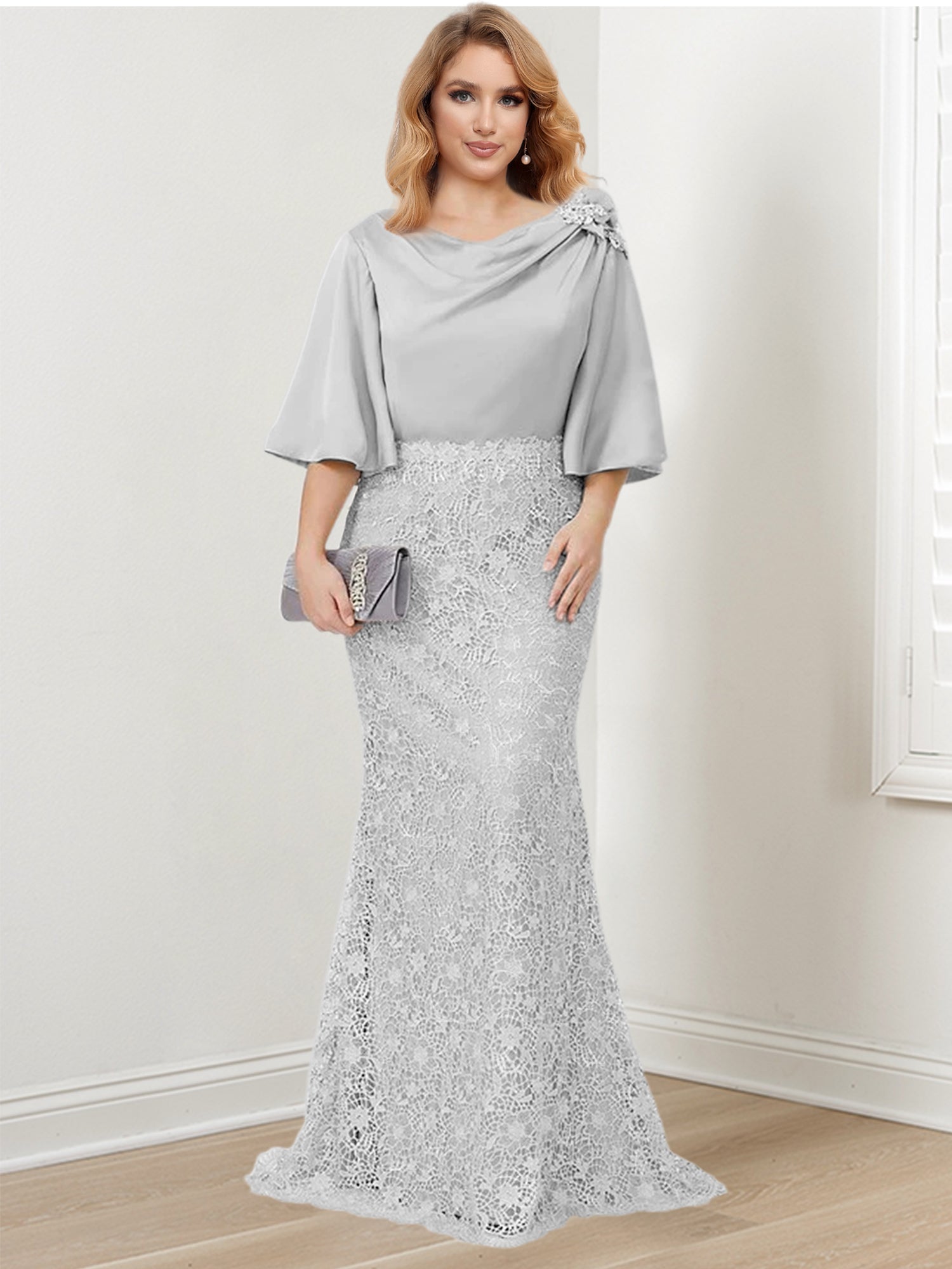 Mother of the Bride Trumpet Mermaid Dresses Featuring Applique