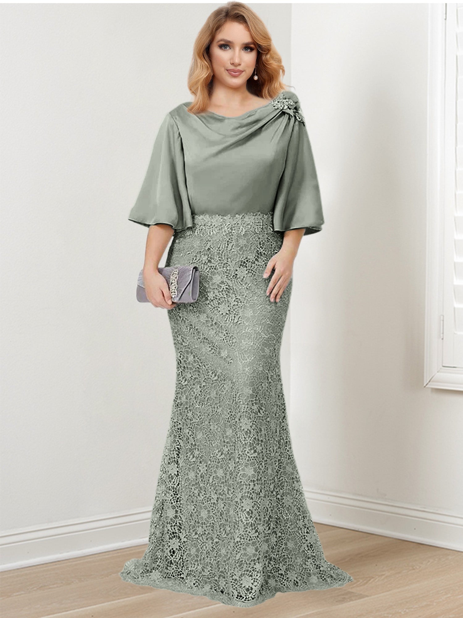 Mother of the Bride Trumpet Mermaid Dresses Featuring Applique
