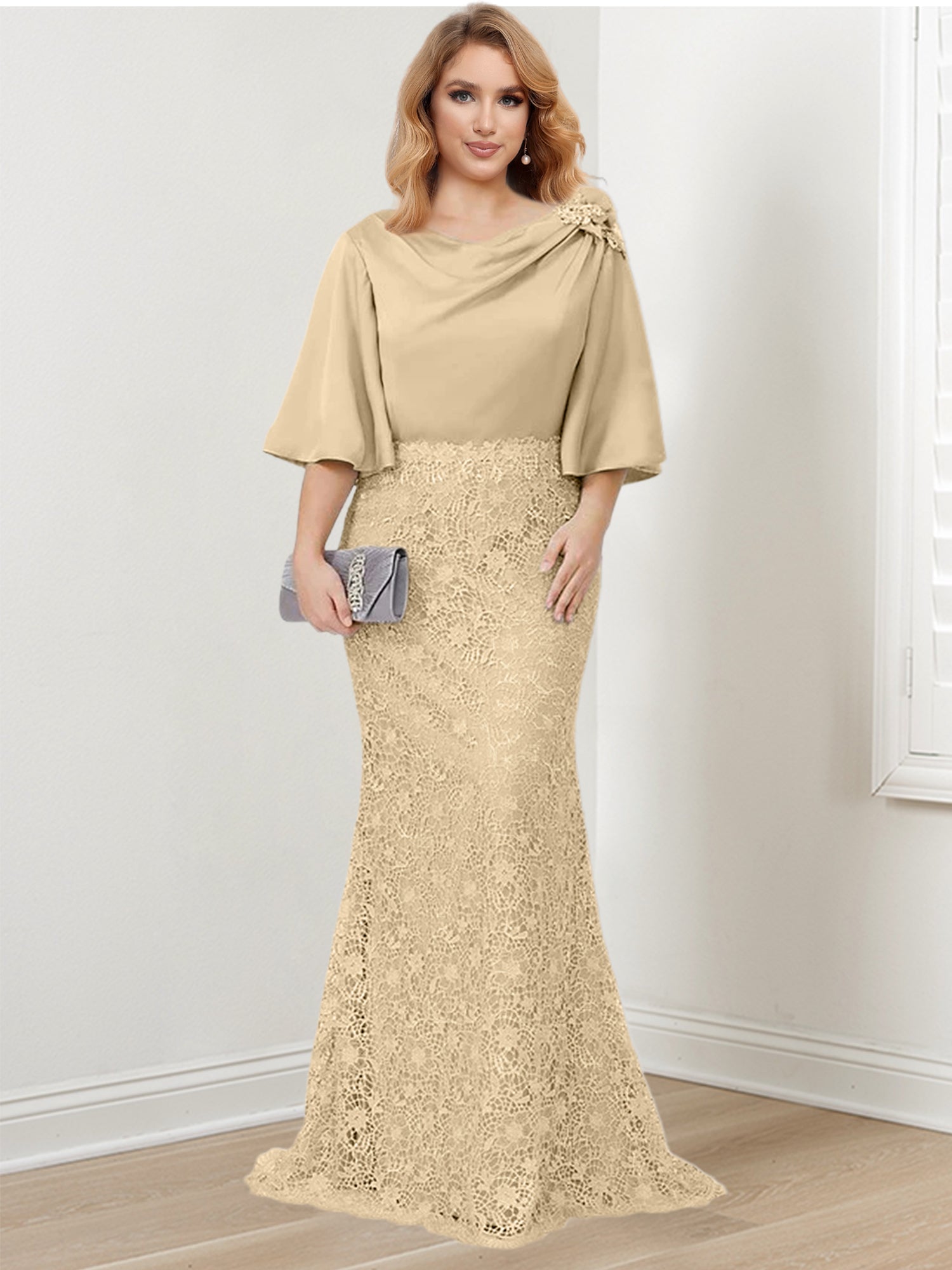 Mother of the Bride Trumpet Mermaid Dresses Featuring Applique