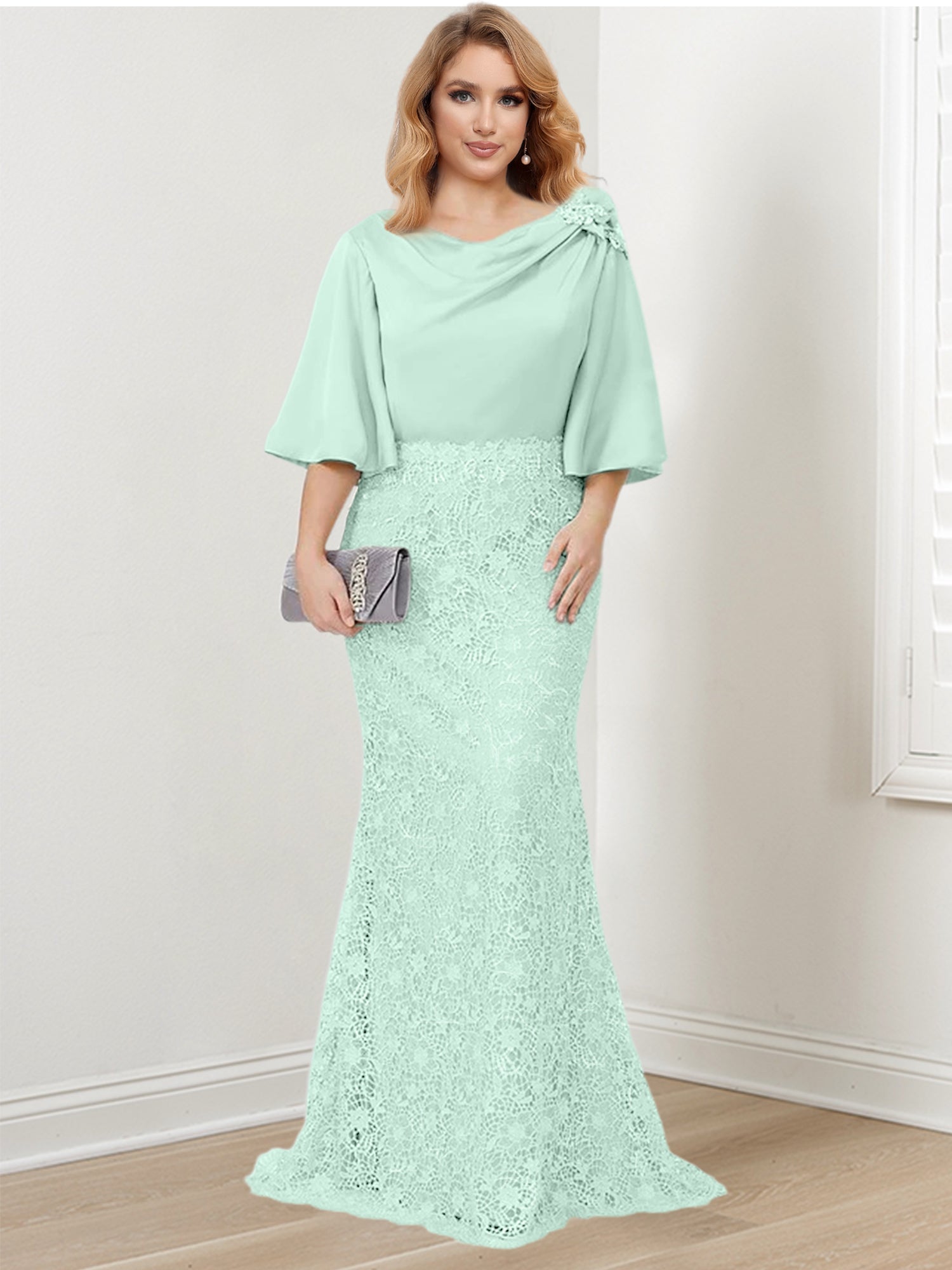 Mother of the Bride Trumpet Mermaid Dresses Featuring Applique