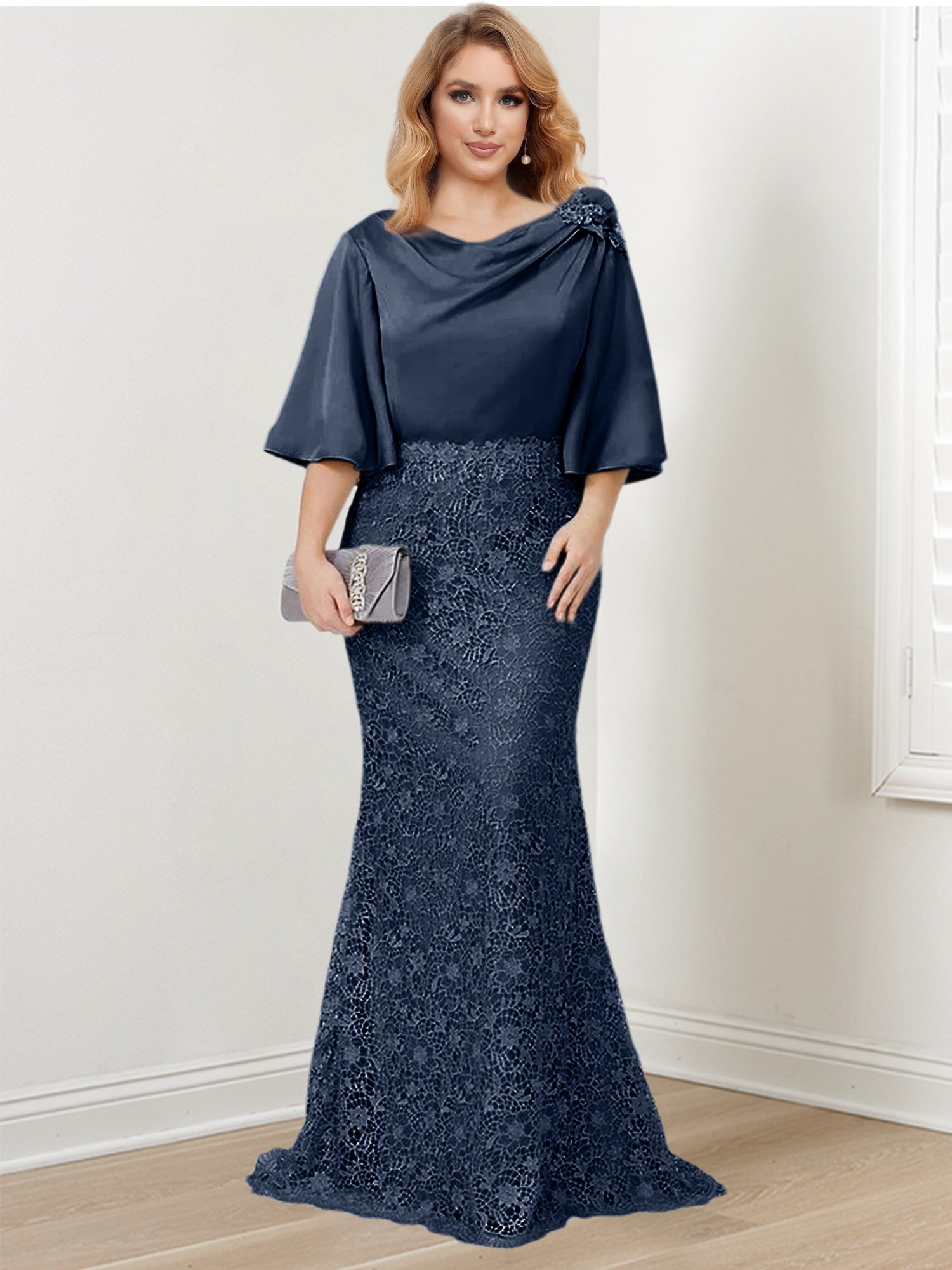 Mother of the Bride Trumpet Mermaid Dresses Featuring Applique