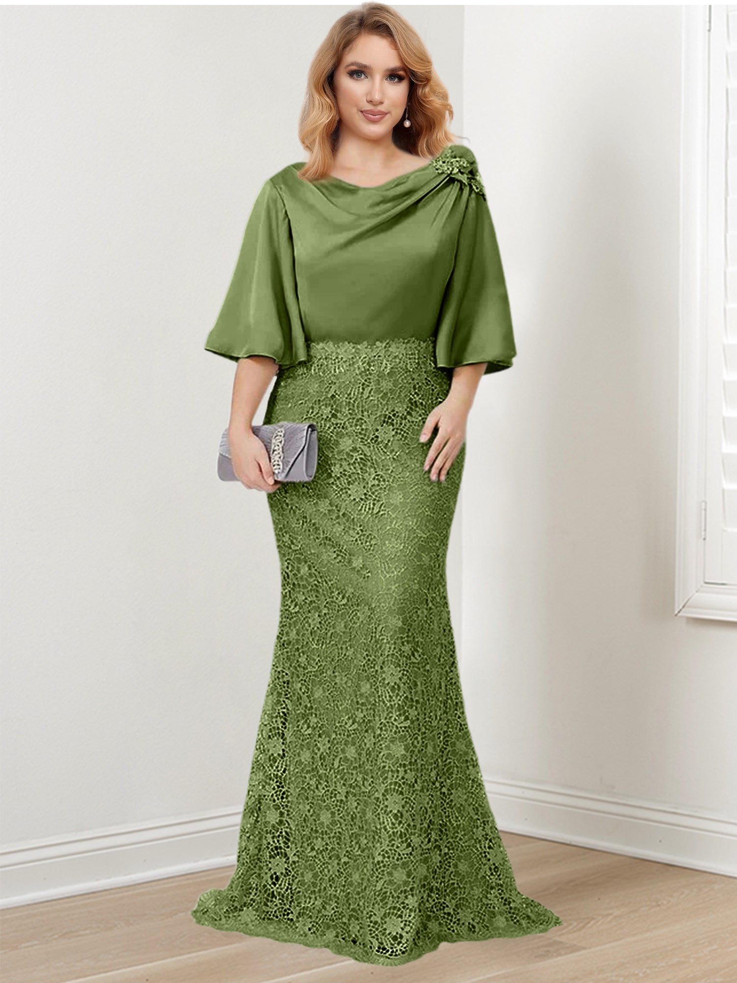 Mother of the Bride Trumpet Mermaid Dresses Featuring Applique