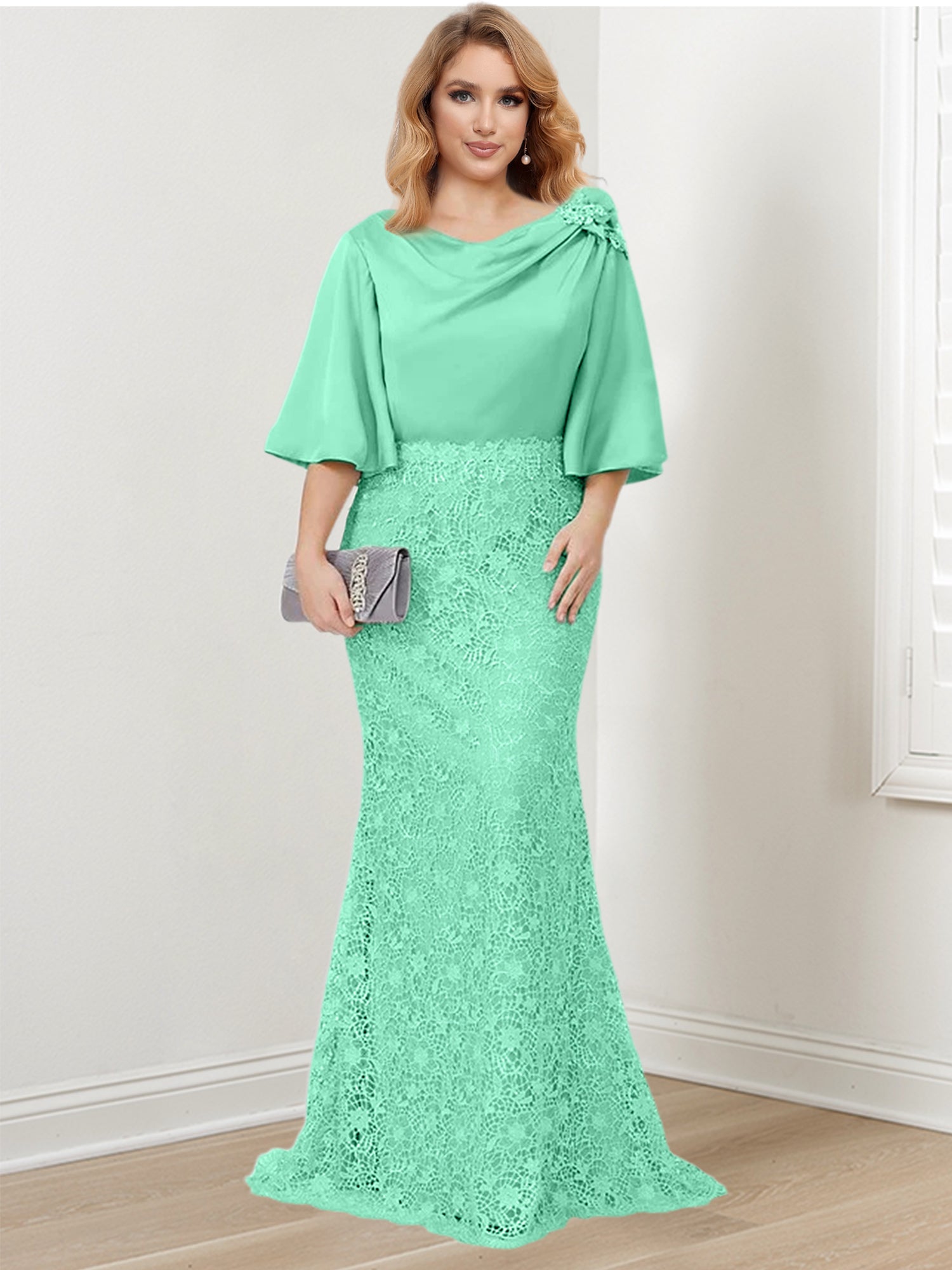 Mother of the Bride Trumpet Mermaid Dresses Featuring Applique
