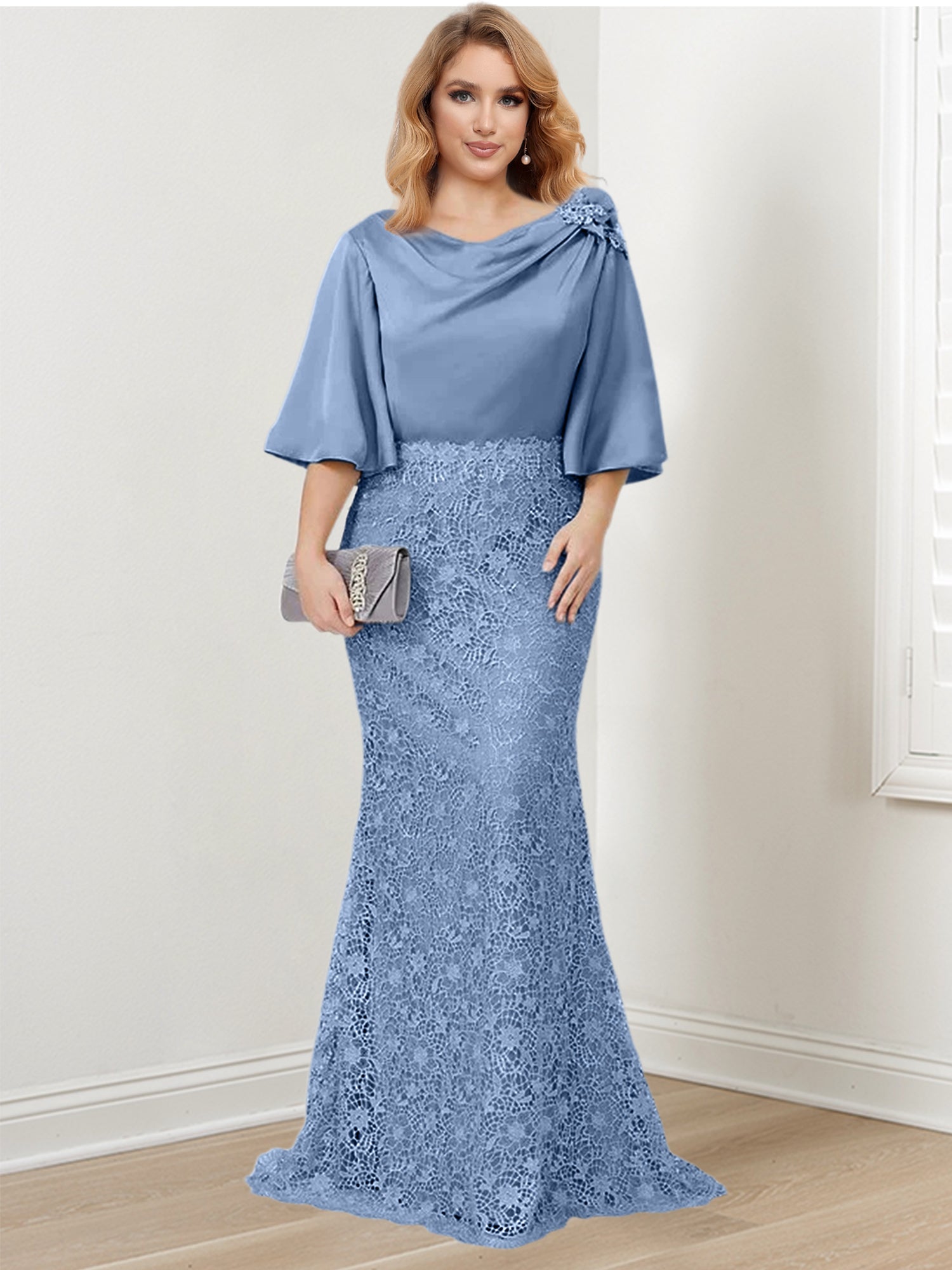 Mother of the Bride Trumpet Mermaid Dresses Featuring Applique