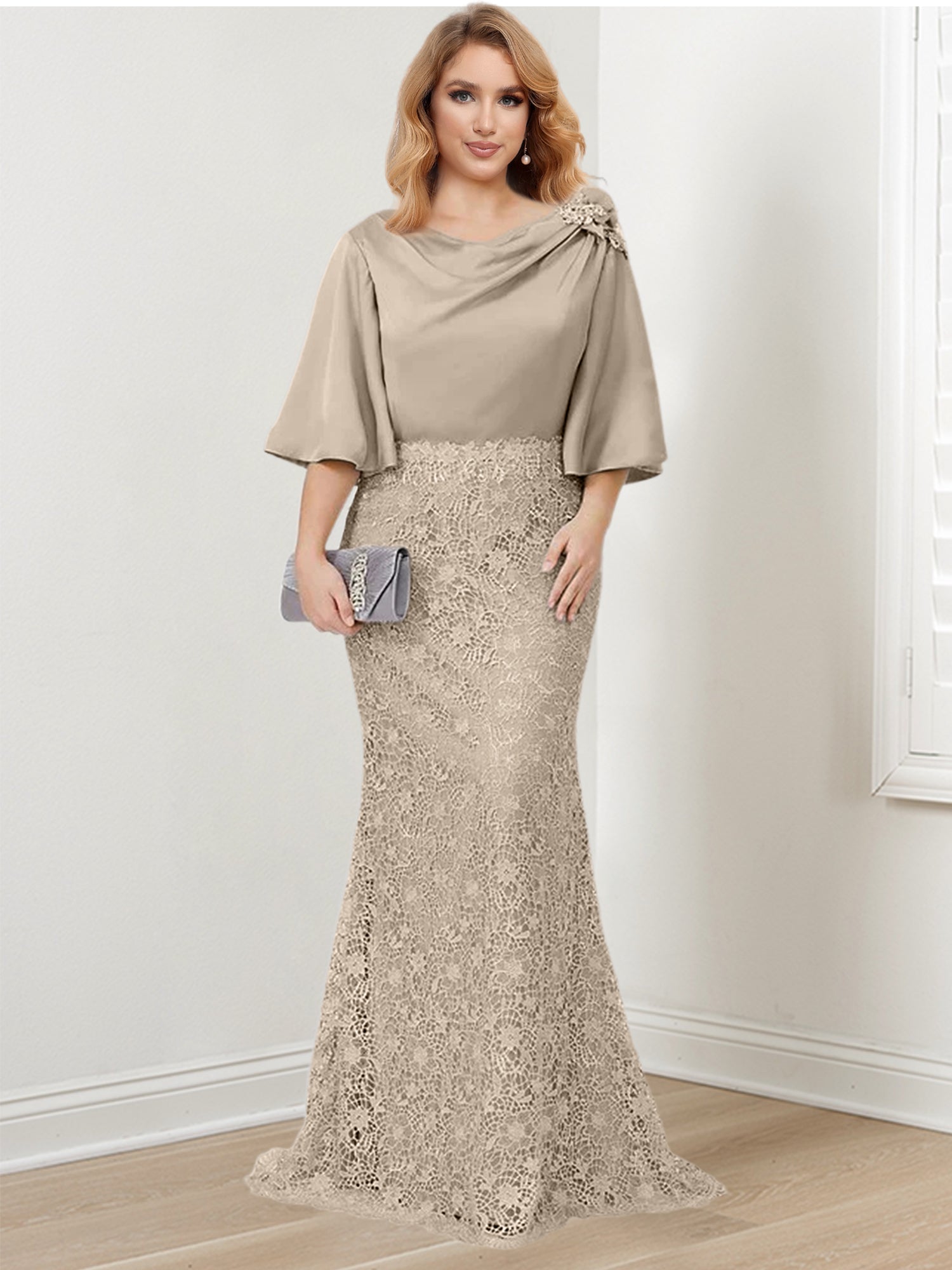 Mother of the Bride Trumpet Mermaid Dresses Featuring Applique