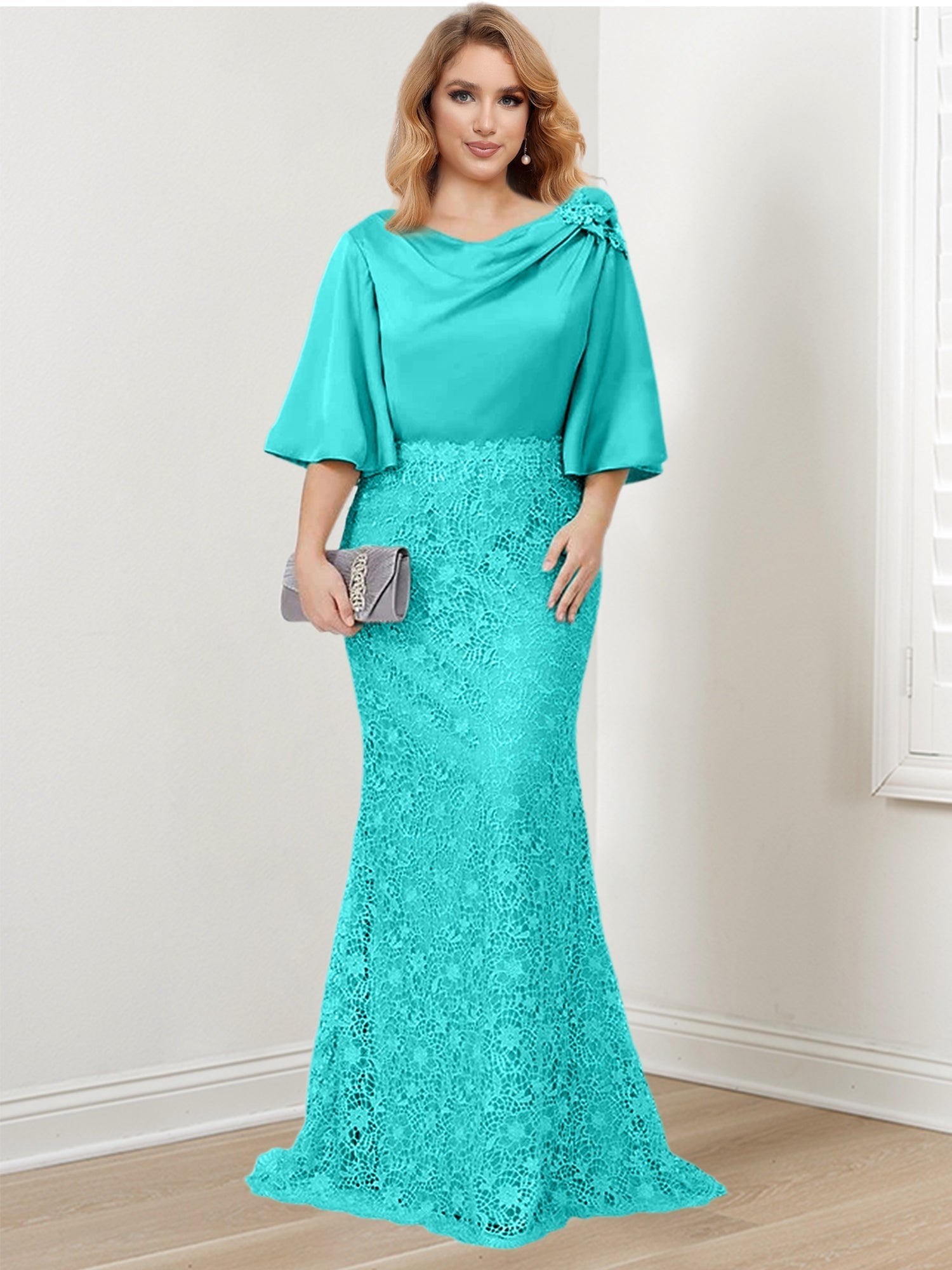 Mother of the Bride Trumpet Mermaid Dresses Featuring Applique