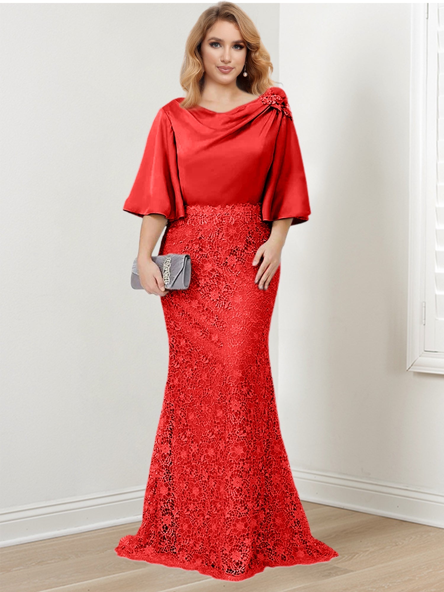 Mother of the Bride Trumpet Mermaid Dresses Featuring Applique