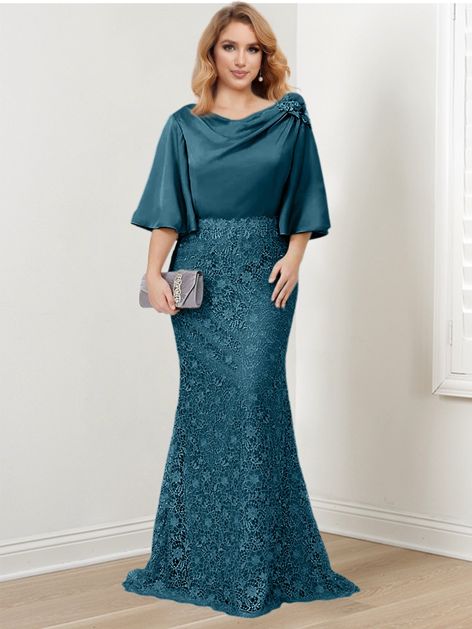 Mother of the Bride Trumpet Mermaid Dresses Featuring Applique