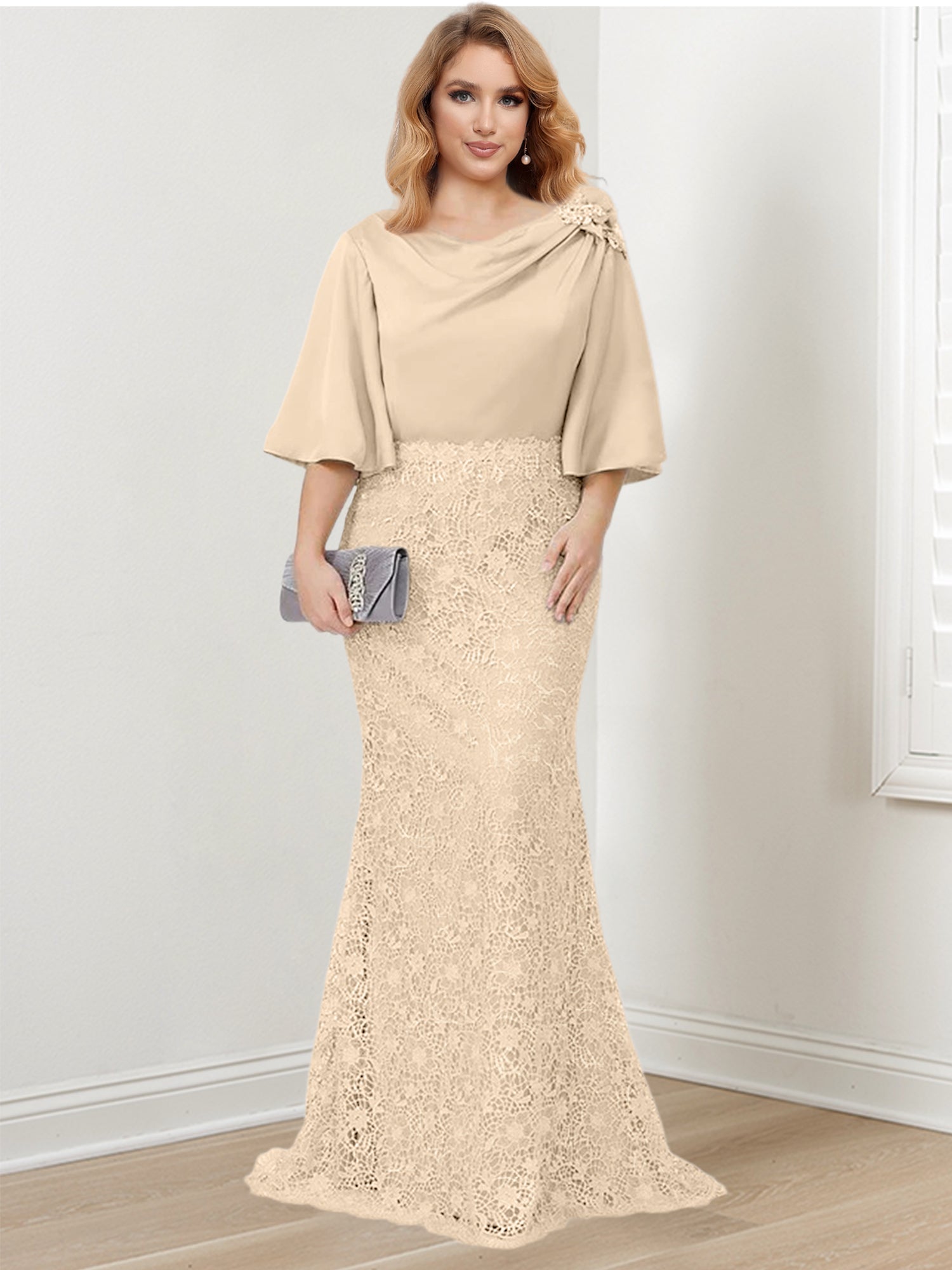 Mother of the Bride Trumpet Mermaid Dresses Featuring Applique