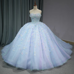 Purple Princess Quinceanera Dress 2024 Strapless Appliques Beads Birthday Party For 15Th Girls Ball Gown Dress