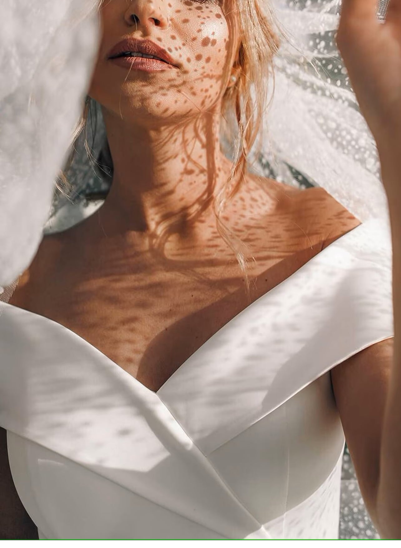 Off The Shoulder A Line Wedding Dress