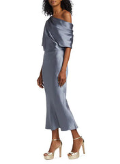 One Shoulder Column Sheath Gown for the Mother of the Bride